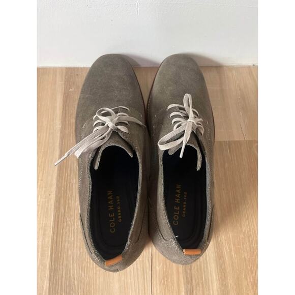 Men’s Cole Haan Grand.360 Oxford Grey Suede Dress Shoe Size 13 - Picture 6 of 9